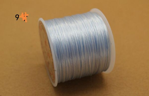 

100meters style diy jewelry cord bracelet accessories hand string rope elastic line crystal transparent beaded material 10meters/roll, White;red