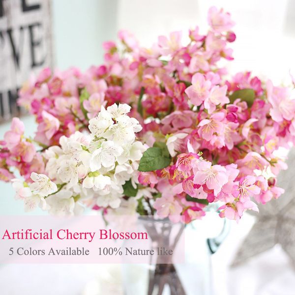 2019 Ubiz Artificial Japanese Cherry Blossoms Pompom Fleur De Cerisier Wedding Home Decoration Accessories Flower Flower Arangements Tip From