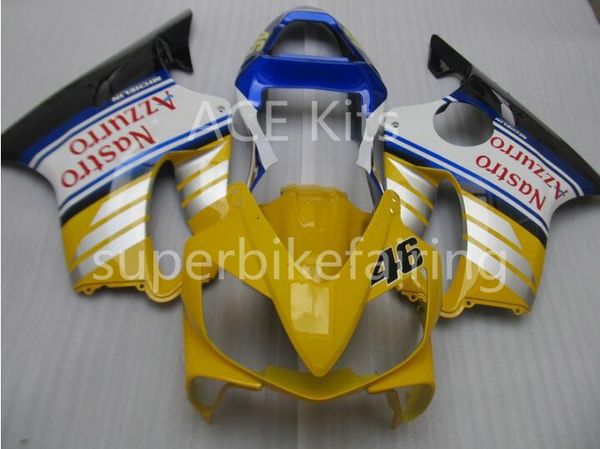 

3 gifts for honda cbr600f4i 01 02 03 cbr 600f4i cbr600 2001 2002 2003 abs motorcycle fairing yellow white blue aa45