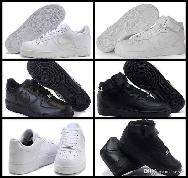 

2017 dunk one 1 men women running shoes,sports skateboarding dunks ones shoes high low cut white black mens outdoor trainers sneakers 36-46