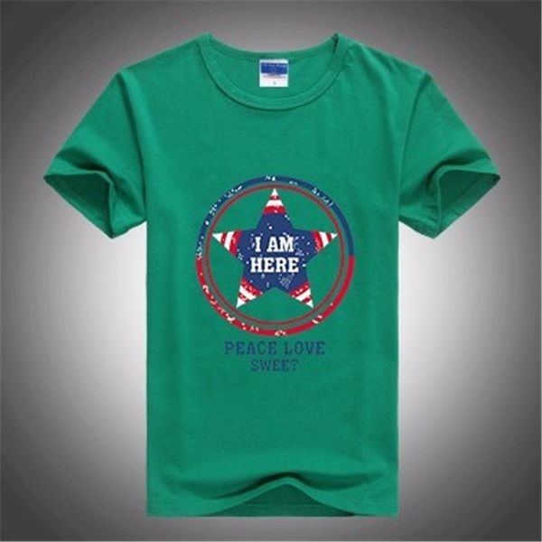 

2017 pattern t-shirts boys&girl's o-neck collar america super hero captain custom for boys short shirt the united states captain, Blue