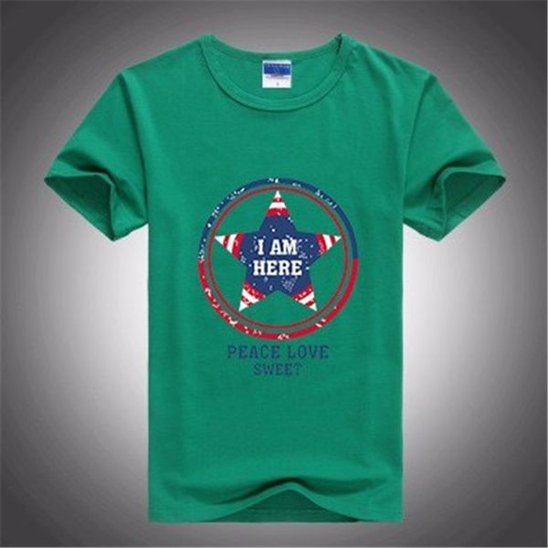 

2017 pattern t-shirts boys&girl's o-neck collar america super hero captain custom for boys short shirt the united states captain, Blue