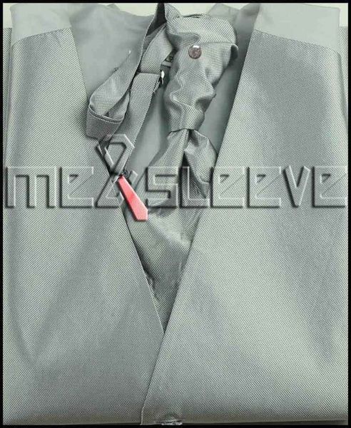 

wholesale- mens suit silver jacquard fabric tuxedo dress vest, White;black