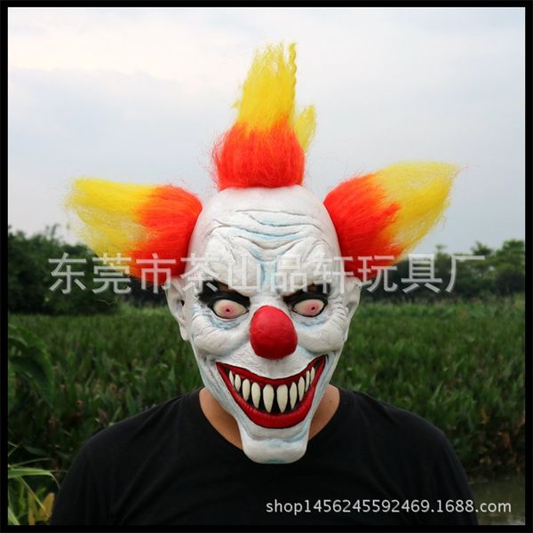 

new funny party cosplay scary clown mask full face cosplay horror masquerade ghost mask halloween props costumes fancy dress party