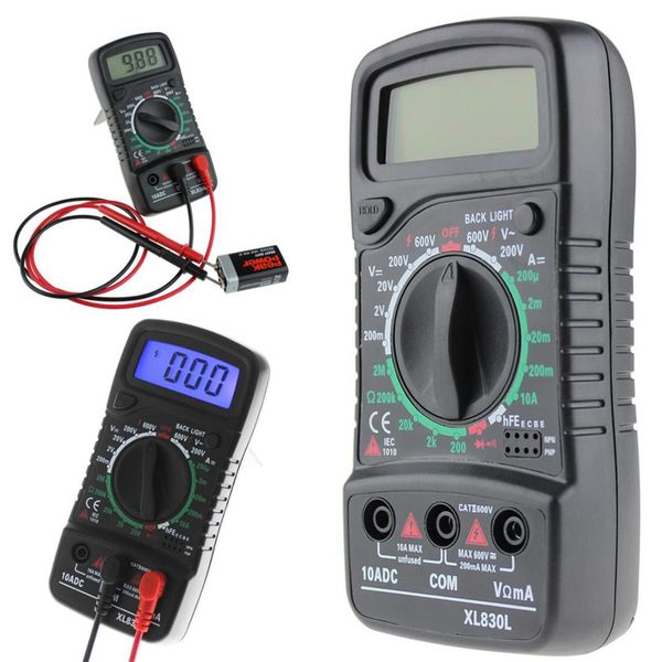 

digital lcd multimeter voltmeter ammeter ac/dc/ohm volt current tester