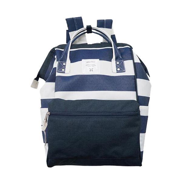 

japan stripe handle backpack campus rucksack canvas school bag outdoor travel backpack 5 colors 15pcs