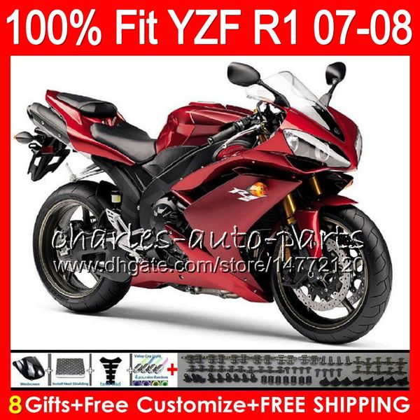 

8gifts 23colors injection for yamaha yzf1000 yzf-r1 2007 2008 yzf r 1 37no84 yzfr1 07 08 yzf 1000 yzf r1 07-08 yzf-1000 fairing