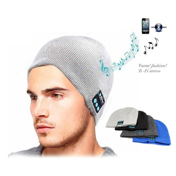 Cappello auricolare Bluetooth per iPhone Samsung Telefoni Android Uomo Donna Inverno Sport all'aria aperta Auricolare Bluetooth Cappello per musica stereo Wireless