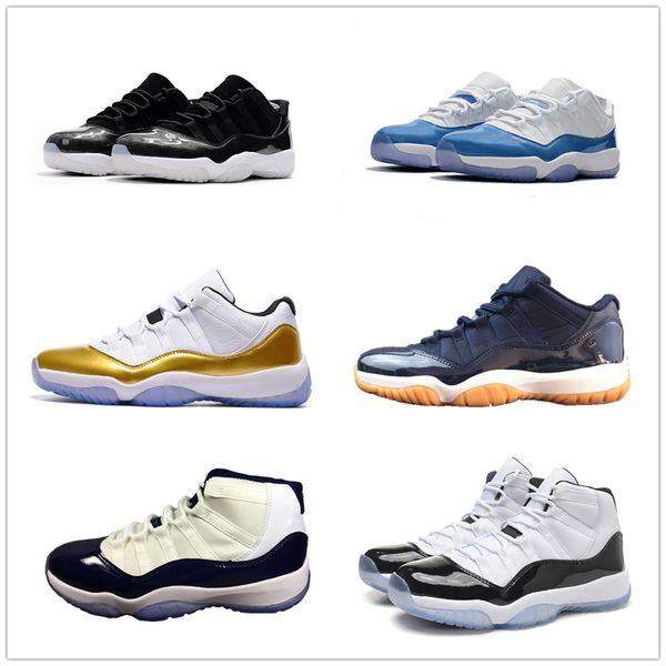 

11s classic 11 basketball shoes high low sports bred midnight navy 72 10 concord legend gamma blue barons cool grey men women