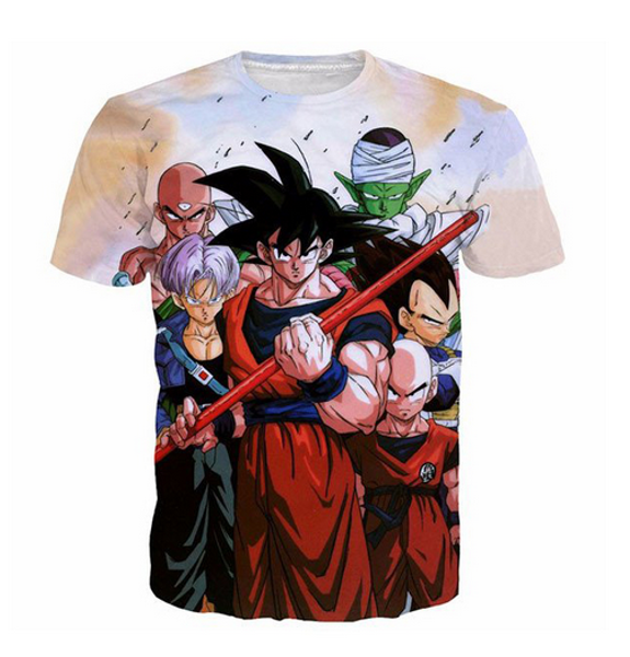 

новая мода мужские / женские dragon ball гоку вегета смешные топы hipster летний стиль тройники 3d печати повседневная футболка топы плюс ра, White;black
