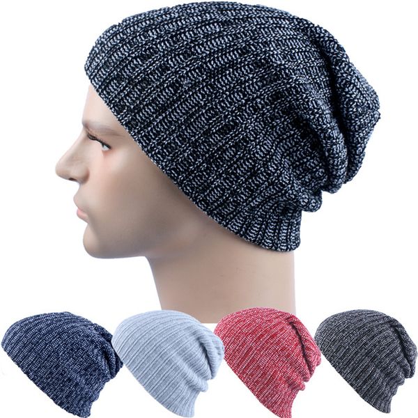 

fashion knitted beanies women beanies winter beanies autumn casual cap women's warm winter hats men casual wool hats b0873, Blue;gray