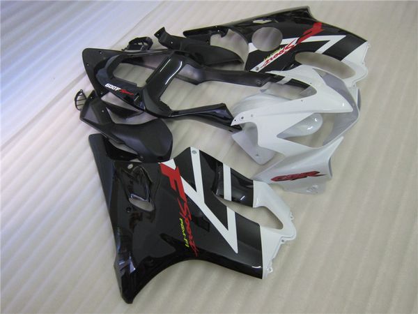 

injection molding 100% fit for honda cbr600 f4i 01 02 03 classical white black fairings set cbr600f4i 2001-2003 ot31