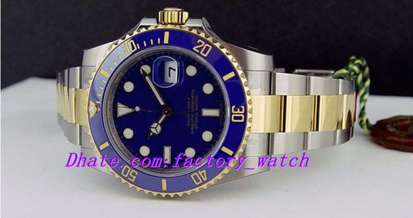 

Оригинальный футляр сертификат высокое качество роскошные наручные часы синий керамический безель Zifferblatt 116613 нержавеющая сталь автоматические мужские мужские часы