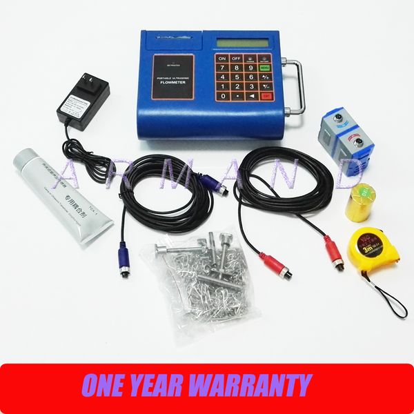 

digital ultrasonic flowmeter portable liquid flow meter built-in printer tuf-2000p dn50-700mm tm-1 transducer
