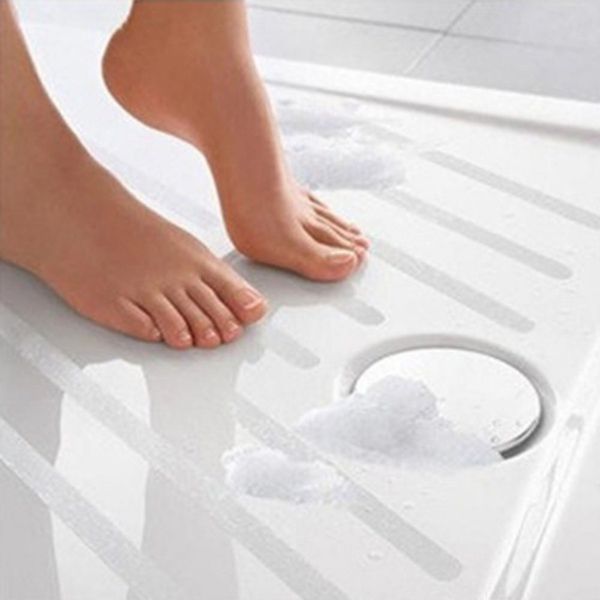 

wholesale- 6/12pcs new safety strips bath tub shower adhesive appliques non slip mat treads ly2