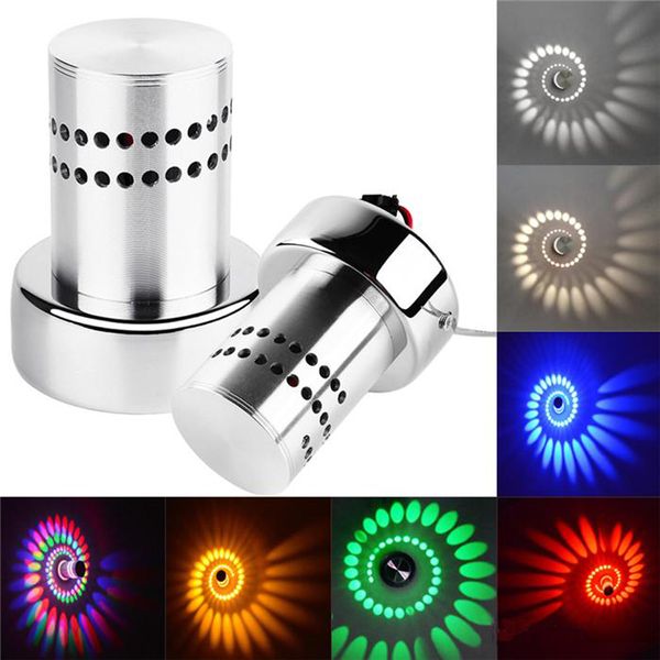 

aluminum shell indoor lighting wall lamps remote control 110v ~ 220v 3w rgb led atmosphere lights for living room coffee bar