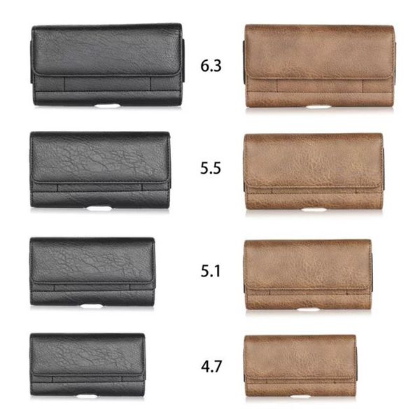 

for galaxy note 20 10 s20 s10 iphone 12 11 pro xs max x r 8 hip horizontal holster universal leather stone grain universal clip belt pouch