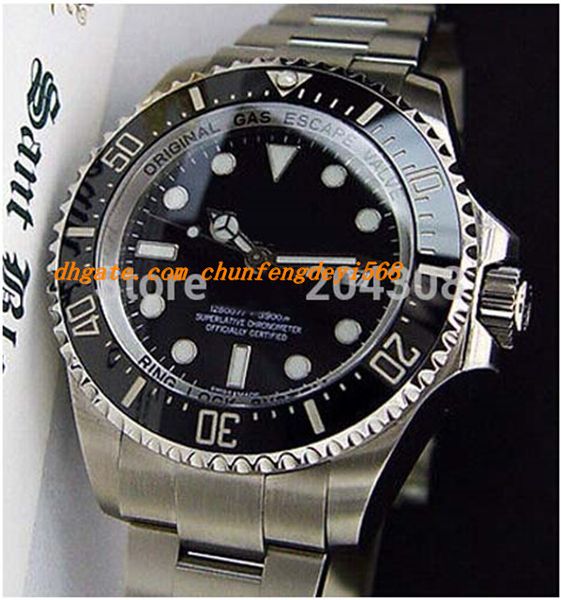 

luxury watches wristwatch 116660 stainless steel 44mm automatic movement sapphire men's sports wrist watches black dial ceramic bezel, Slivery;brown