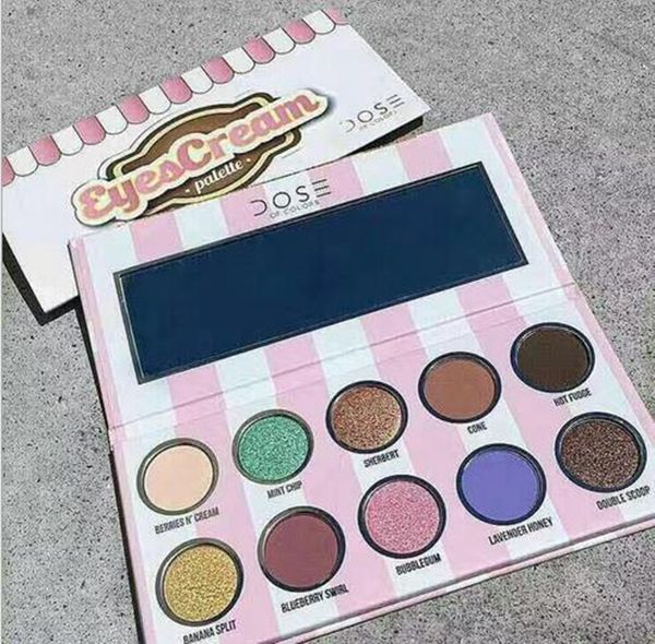 

Free Shipping ePacket! Higt Quality Dose of Colors Eyecream Eyeshadow Palette 10 Colors Makeup Ice Cream Color Eye Shadow Eye Cream Palette