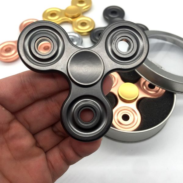 

ceramic bearing hand spinner fingertip gyro gorilla fidget spinner decompression anxiety toys vs edc torqbar brass handspinner dhl