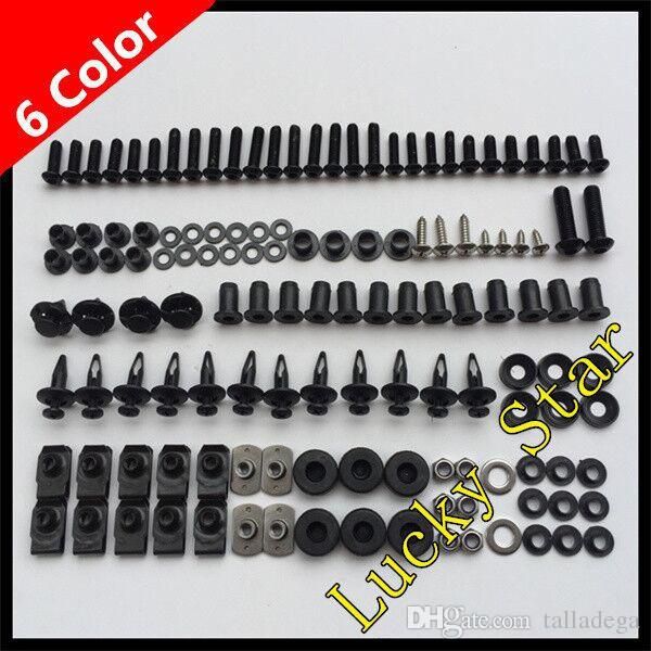 1997 1998 1999 2000 GSXR 600 Fairings Bolts Screws Fasteners Kit Set Made in USA Silver
