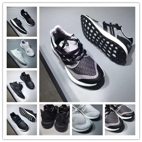 

2017 Y-3 pure boost Primeknit ZG Тройной белый черный Kint ultra Boost Кроссовки Y3 pure boost повседневная о