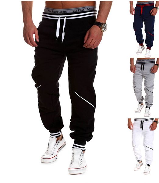 

Wholesale free shipping Top fashion mens pant joggers fitness pantalon homme casual pants sweatpants loose trousers