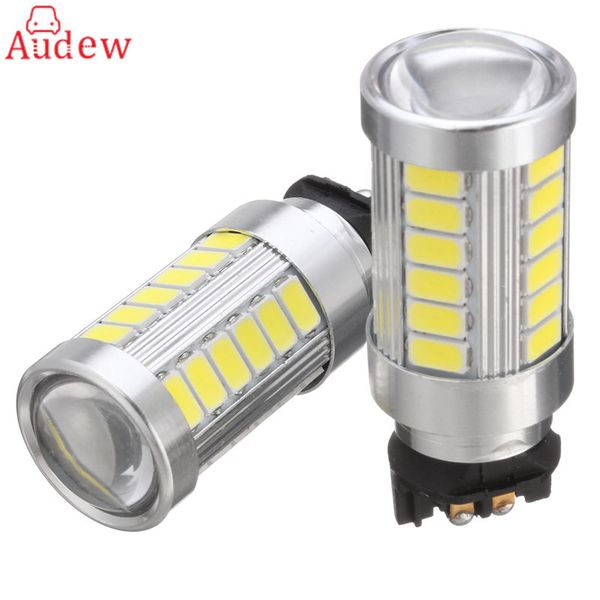 

2шт автомобилей противотуманные фары лампа 33-smd белый pw24w светодиодные лампы туман/drl дневного света