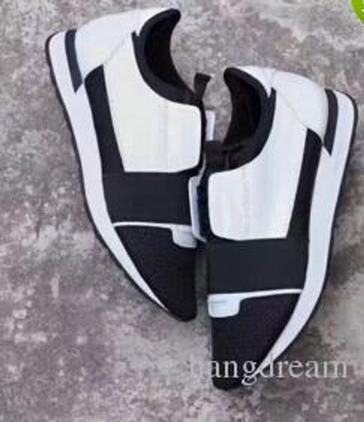 

with box 2017 luxury design brand designer flats genuine leather men sneakers mens runners women skateboard casual shoes womens, Black