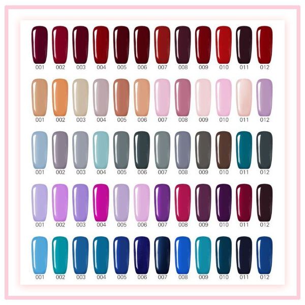 

2017 new arrival mei-charm 5 style colors series nail gel uv gel polish 15ml nail gel dhl 60 different colors, Red;pink