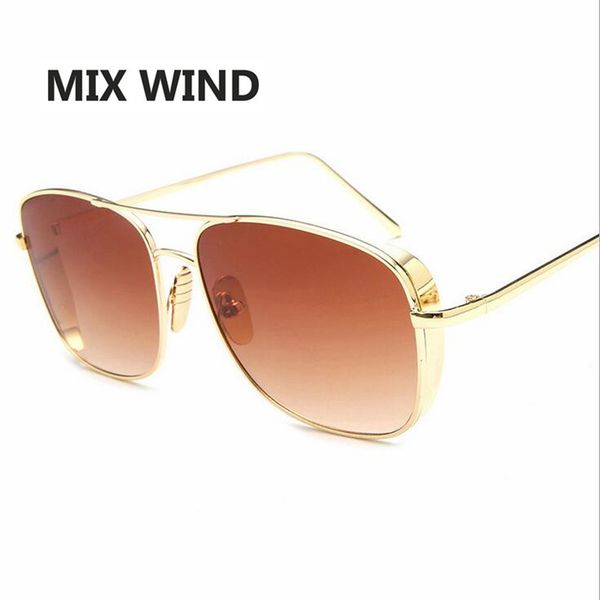 

wholesale- mix wind 2017 fashion luxury sunglasses brand designer metal rectangle sun glasses men sunglasses, White;black