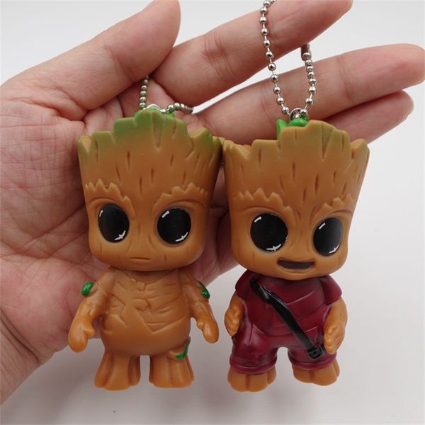 

2017 new guardian of the galaxy action figure cartoon groot mobile phone bag pendant 7 5cm 3inche c2324