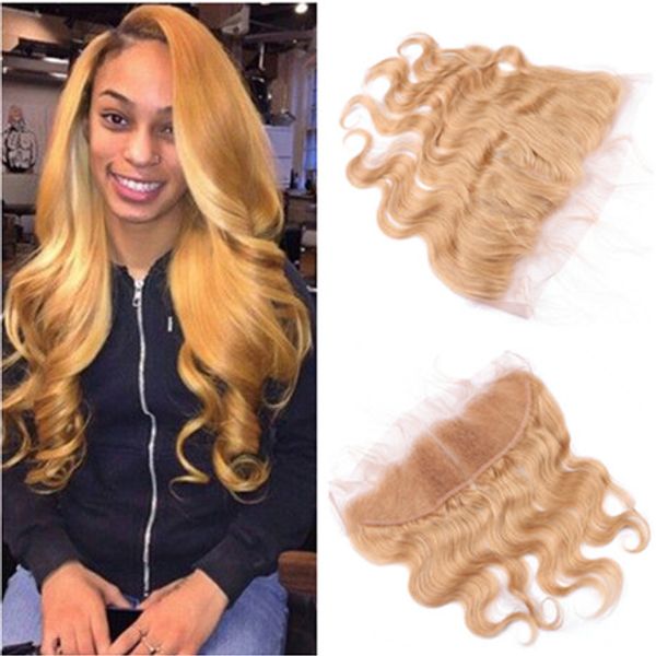 Strawberry Blonde 13x4 Full Lace Frontal Closure With Baby Hair