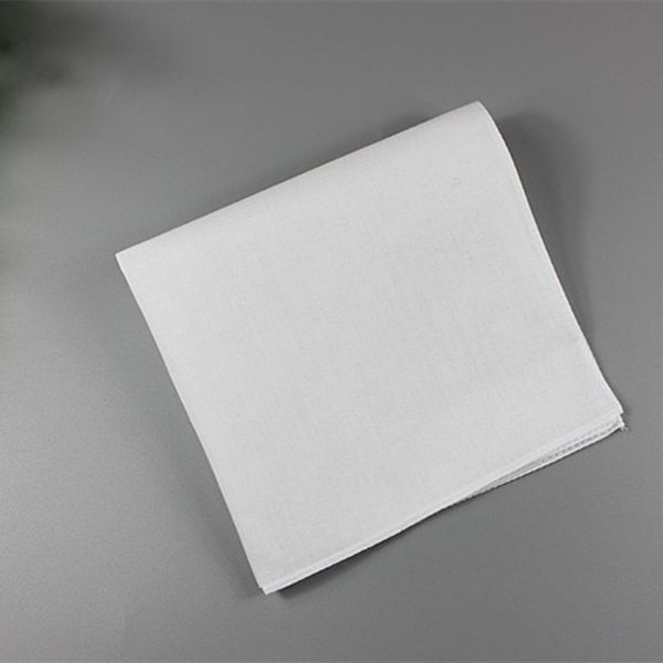 

pure white hankerchiefs 100% cotton handkerchiefs women men 28cm*28cm pocket square wedding plain diy print draw hankies