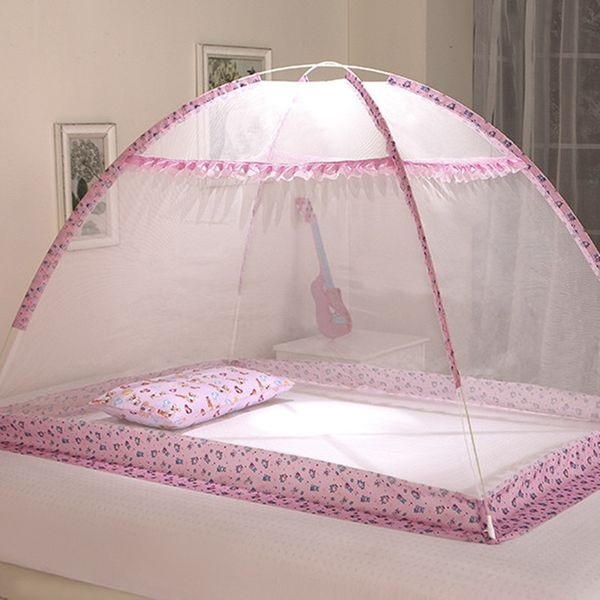 

Wholesale-Anti-mosquito nets cot mosquito nets child-free installation bottomless baby bedspread encryption collapsible 2 color options