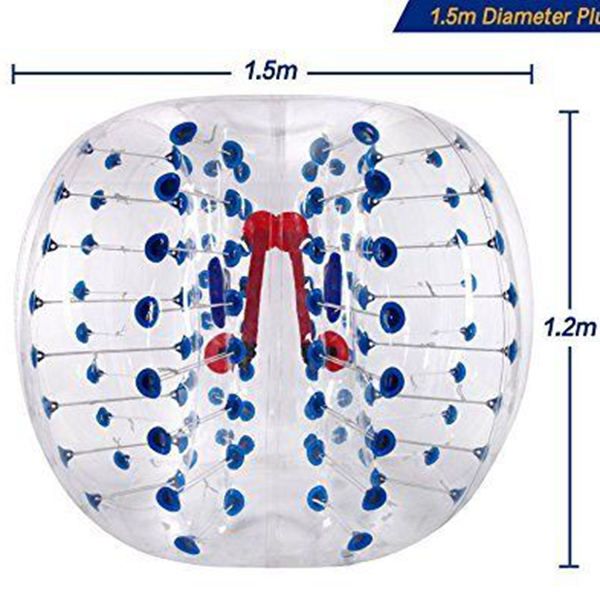 Kostenloser Versand Blase Anzug Zorb Fußbälle PVC Körperauto Fußball Qualitätsgarantie 3 ft 4 ft 5 ft 6 ft