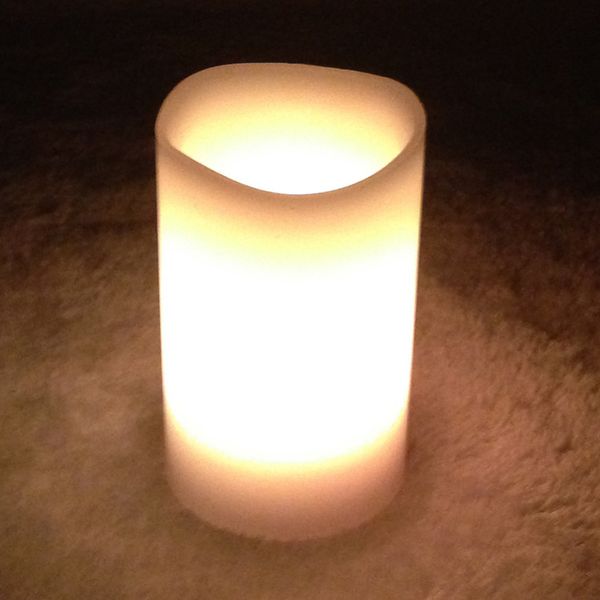 

led candle 3pcs /lot colorful changing colors led flameless paraffin wax candles 18keys remote controller wedding christmas