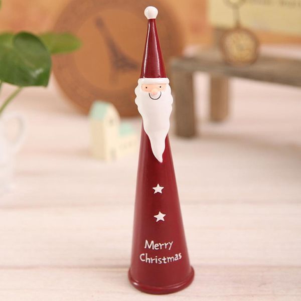 

new design 4pcs /lot christmas decorations for home cartoon resin santa claus ornaments creative christmas craft gifts adornos navidad