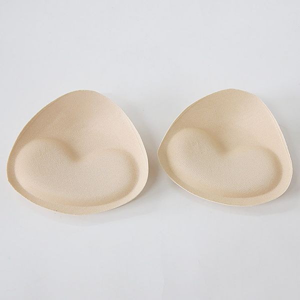 

woman bra padding new women intimates bra accessories triangle sponge swimsuit pad breast chest removable enhancers foam bra push up inserts, Black;white