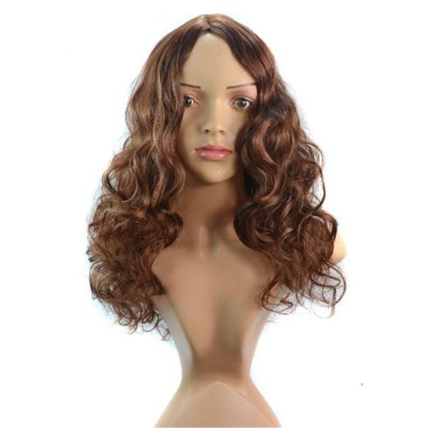 

charming hair synthetic wigs lace wigs long curly wave hair wholesale wigs look real prices for women dhl bea444, Black