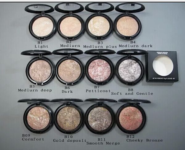 

Free Shipping ! Hot brand new makeup Mineralized Skin Finish Cake Powder 10G 12 colors cosmetics face pressed powder