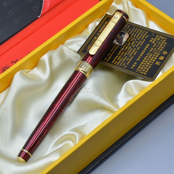 

Luxury French brand Picasso 902 Agate red and black classic Fountain pen with business office supplies writing smooth top grade ink pen gift