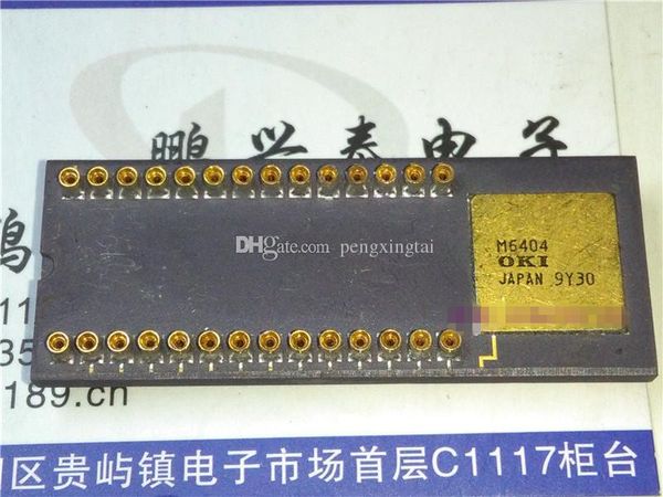 M6404, 4-Bit-Mikrocontroller. Vintage-Mikroprozessorsammler, MSM6404 /CDIP-42 Goldstift /Chips