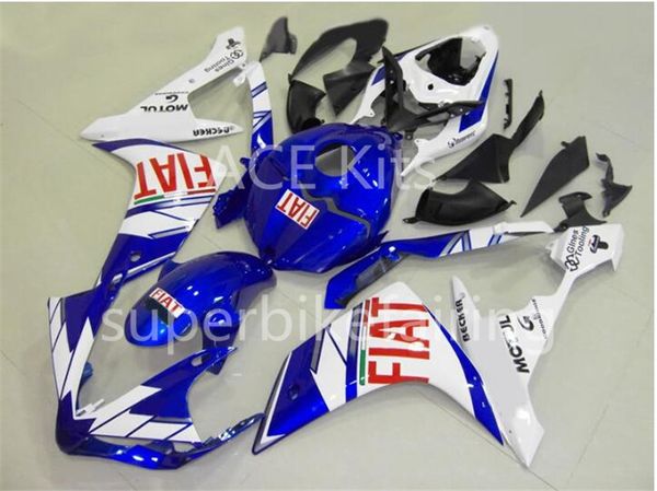 3 brindes completa carenagens Para Yamaha YZF 1000 YZF R1 2007 2008 injeção plástica da motocicleta completa carenagem Kit Azul Branco A16