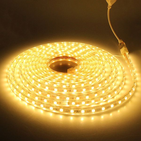 

ac220v led strip flexible light smd5050 60leds/m ip67 waterproof led flexible tape 1m/2m/5m/8m/9m/10m/15m/20+power plug