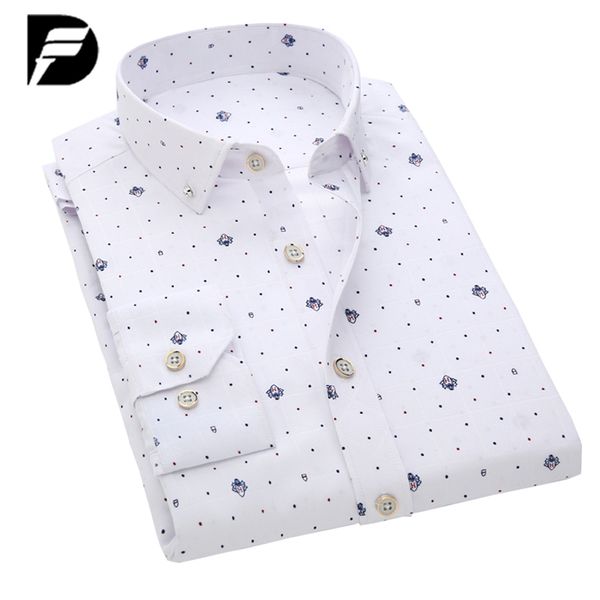 

wholesale- new spring men shirts casual slim fit long sleeve shirt for male designer print camisa brand dress shirt big size ~5xl, White;black