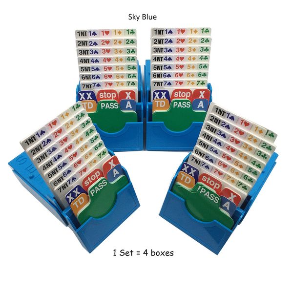 

(Набор из 4) четыре выбора цвета моста торги поле игральные карты и мост игральные