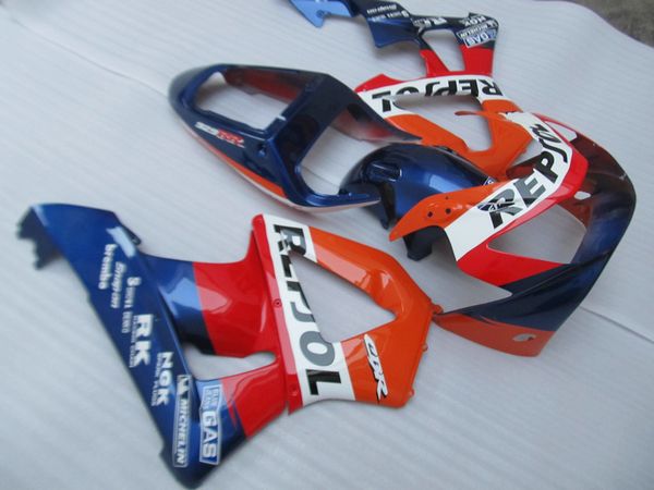 

injection molded 100% fairing kit for honda cbr900rr 00 01 blue red fairings set cbr929rr 2000 2001 ot22