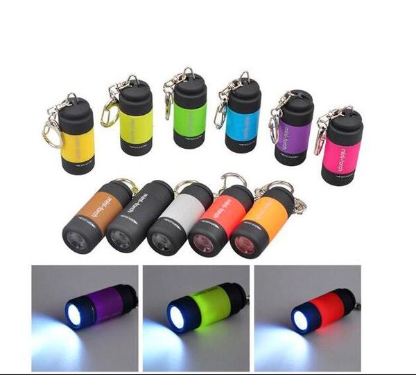 

2017 DHL ship USB Mini-torch Rechargeable LED Flashlight 25LM 0.3w Pocket USB Flashlight Waterproof Keychain flashlight Torches Lamp