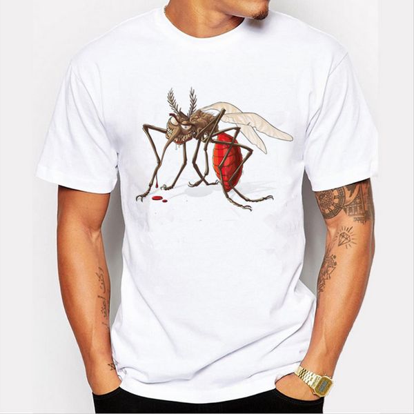 

sale men tshirt mosquito large size t shirt homme fitness camisetas hip hop t shirt men, White;black